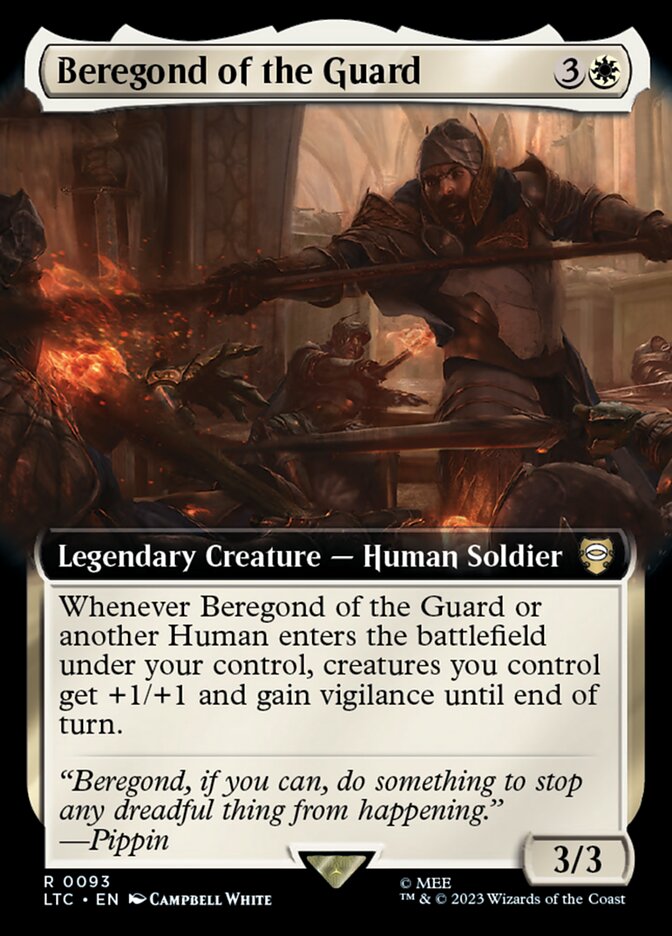 Beregond of the Guard - [Foil, Extended Art] Tales of Middle-earth Commander (LTC)