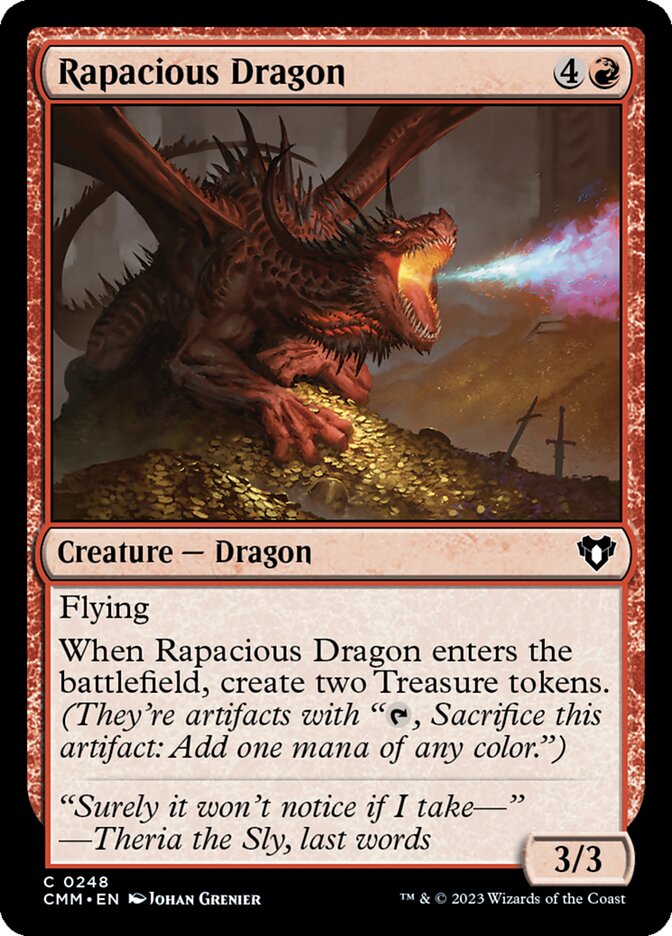 Rapacious Dragon - [Foil] Commander Masters (CMM)