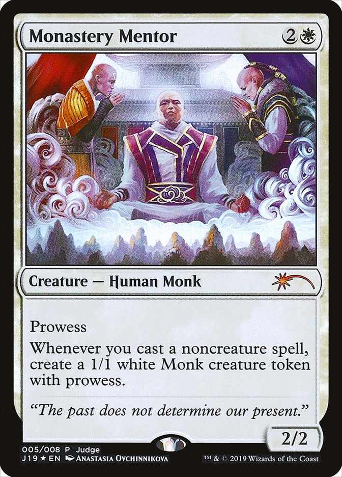 Monastery Mentor - [Foil, Promo] Judge Gift Cards 2019 (J19)