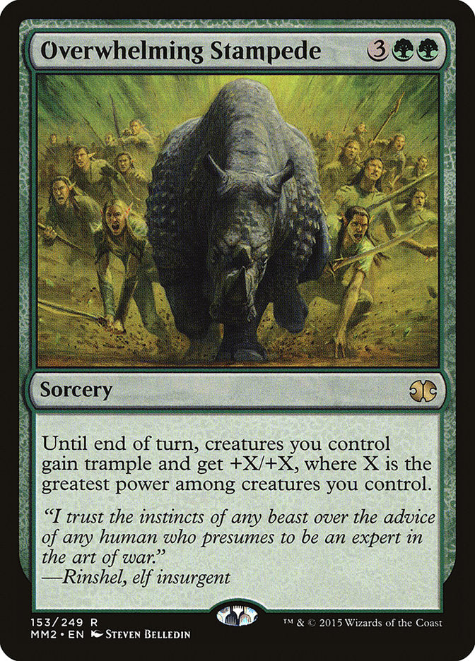 Overwhelming Stampede - [Foil] Modern Masters 2015 (MM2)