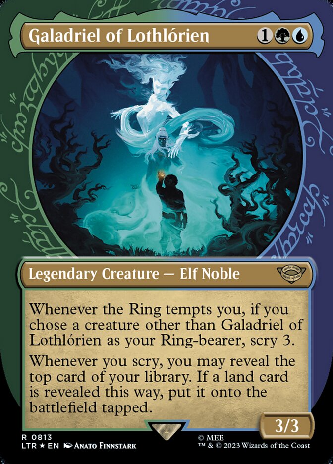 Galadriel of Lothlórien - [Surge Foil, Showcase Scroll] The Lord of the Rings: Tales of Middle-earth (LTR)