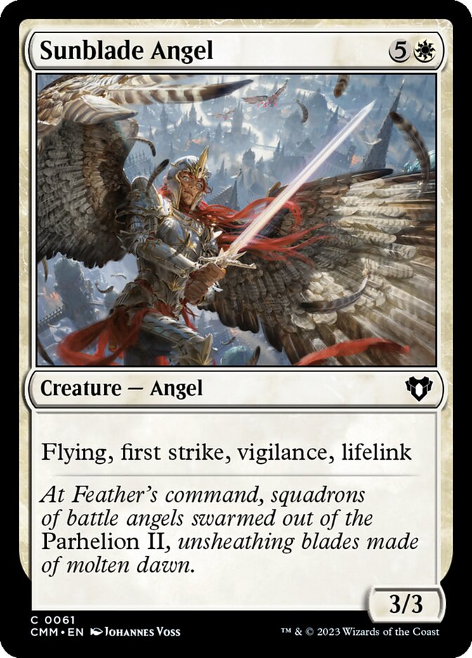 Sunblade Angel - [Foil] Commander Masters (CMM)