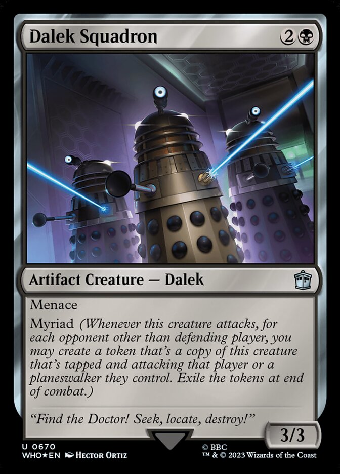 Dalek Squadron - [Surge Foil] Doctor Who (WHO)