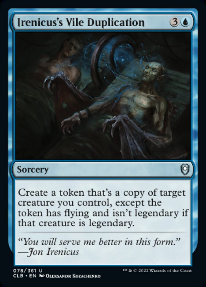 Irenicus's Vile Duplication - Commander Legends: Battle for Baldur's Gate (CLB)
