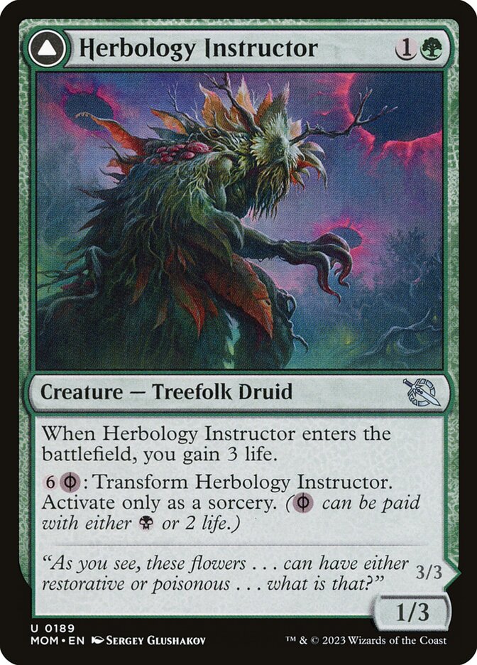 Herbology Instructor // Malady Invoker - [Foil] March of the Machine (MOM)