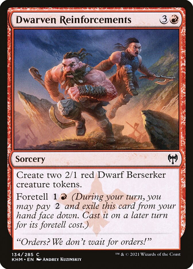 Dwarven Reinforcements - [Foil] Kaldheim (KHM)