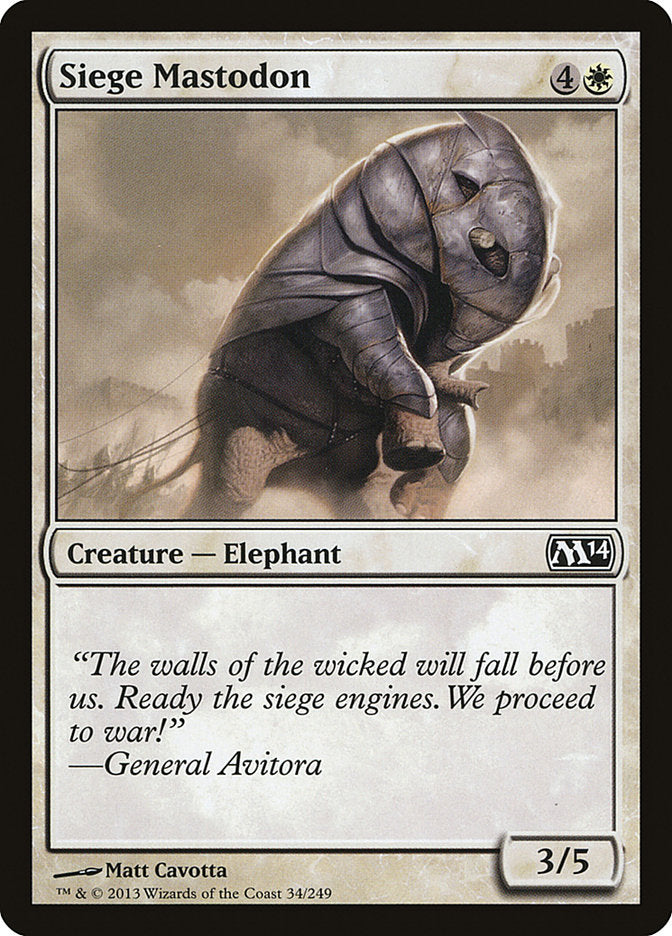 Siege Mastodon - Magic 2014 (M14)
