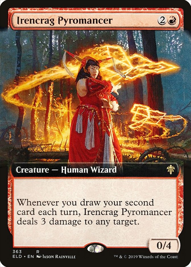 Irencrag Pyromancer - [Foil, Extended Art] Throne of Eldraine (ELD)