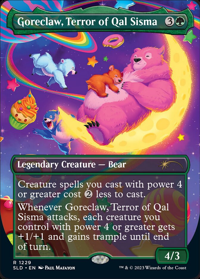 Goreclaw, Terror of Qal Sisma (1229) - [Foil, Borderless] Secret Lair Drop (SLD)