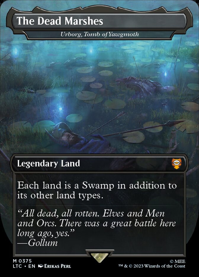 The Dead Marshes - Urborg, Tomb of Yawgmoth - [Foil, Borderless] Tales of Middle-earth Commander (LTC)