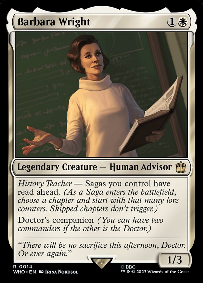 Barbara Wright - [Foil] Doctor Who (WHO)