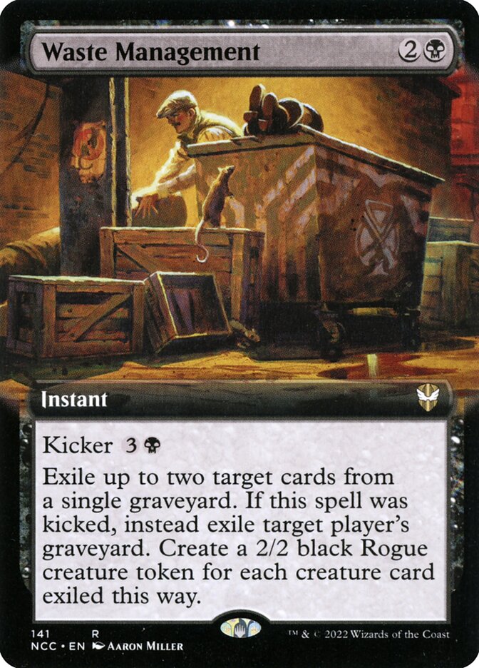 Waste Management - [Foil, Extended Art] New Capenna Commander (NCC)