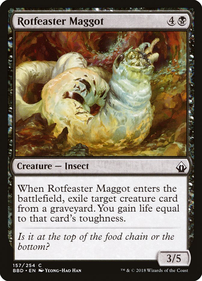 Rotfeaster Maggot - [Foil] Battlebond (BBD)