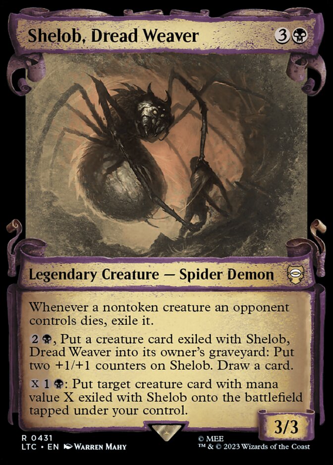 Shelob, Dread Weaver - [Foil, Showcase Scroll] Tales of Middle-earth Commander (LTC)