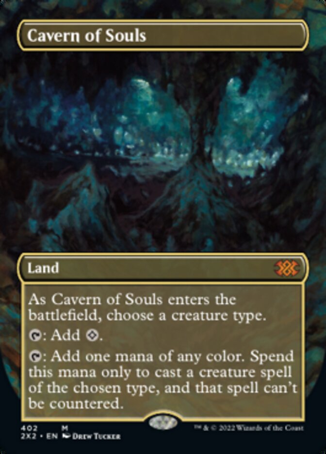 Cavern of Souls - [Foil, Borderless] Double Masters 2022 (2X2)