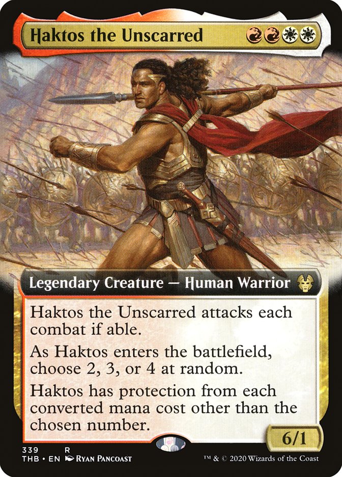 Haktos the Unscarred - [Foil, Extended Art] Theros Beyond Death (THB)