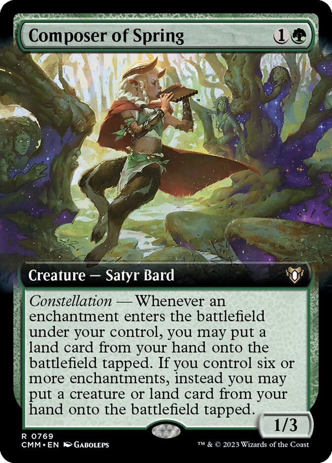 Composer of Spring - [Extended Art] Commander Masters (CMM)