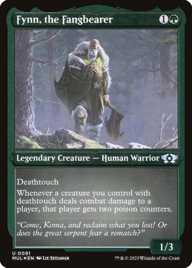 Fynn, the Fangbearer - [Etched Foil] Multiverse Legends (MUL)