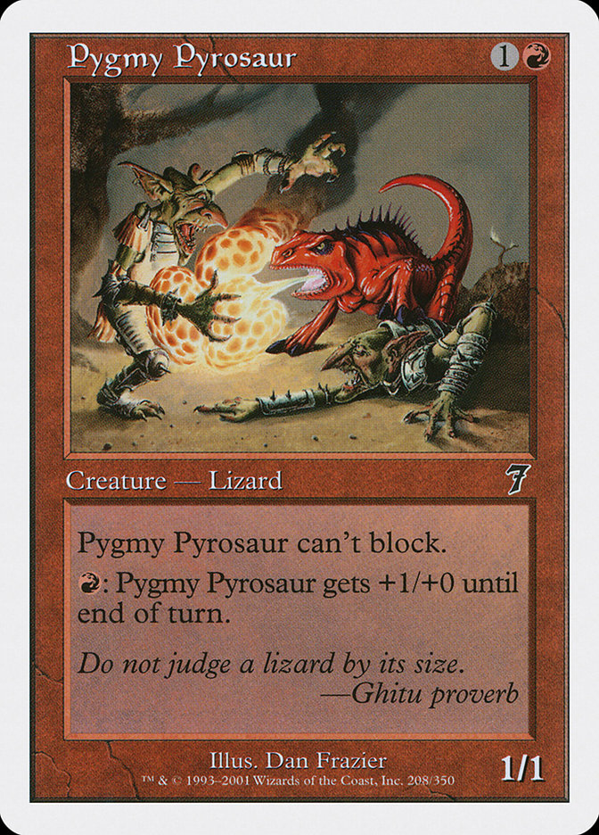 Pygmy Pyrosaur - [Foil] Seventh Edition (7ED)