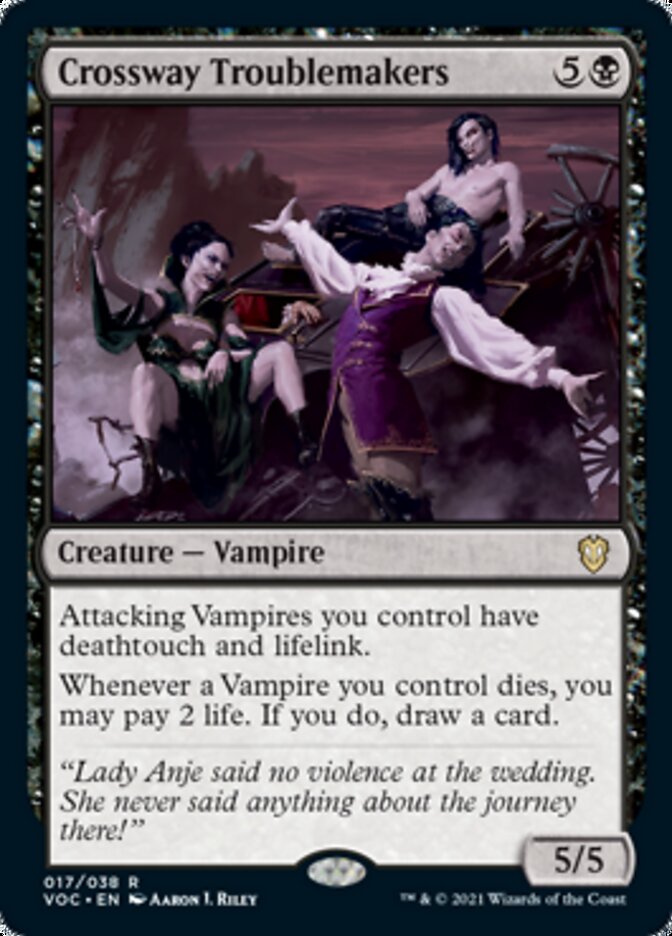 Crossway Troublemakers - [Foil] Crimson Vow Commander (VOC)