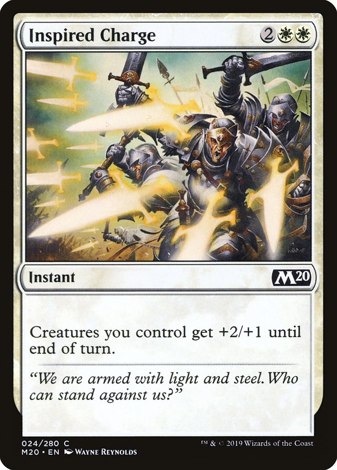 Inspired Charge - [Foil] Core Set 2020 (M20)