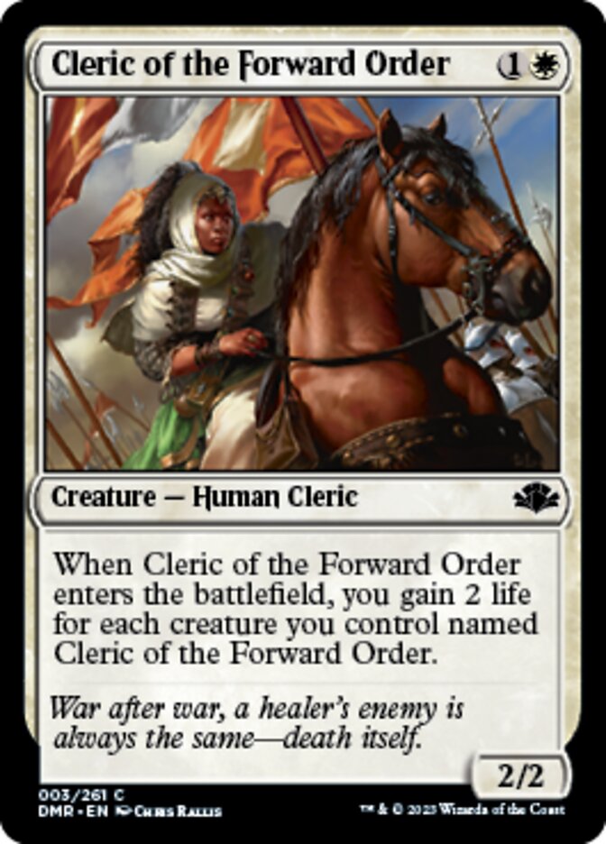 Cleric of the Forward Order - Dominaria Remastered (DMR)