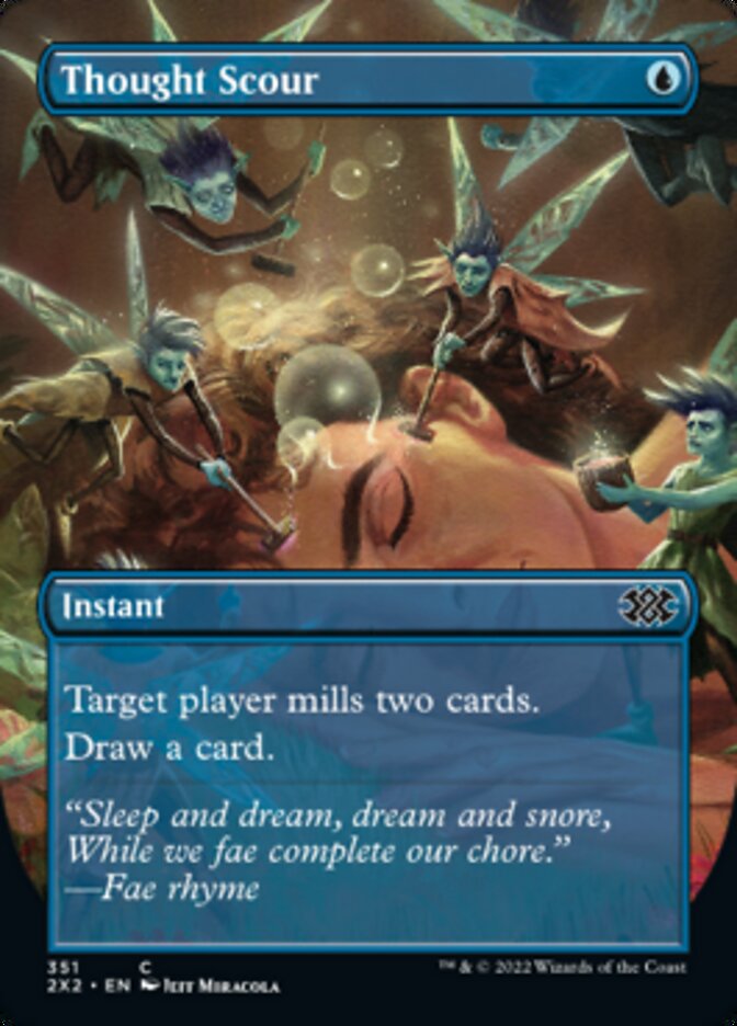 Thought Scour - [Foil, Borderless] Double Masters 2022 (2X2)
