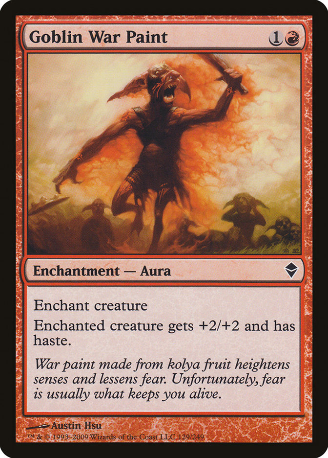 Goblin War Paint - [Foil] Zendikar (ZEN)