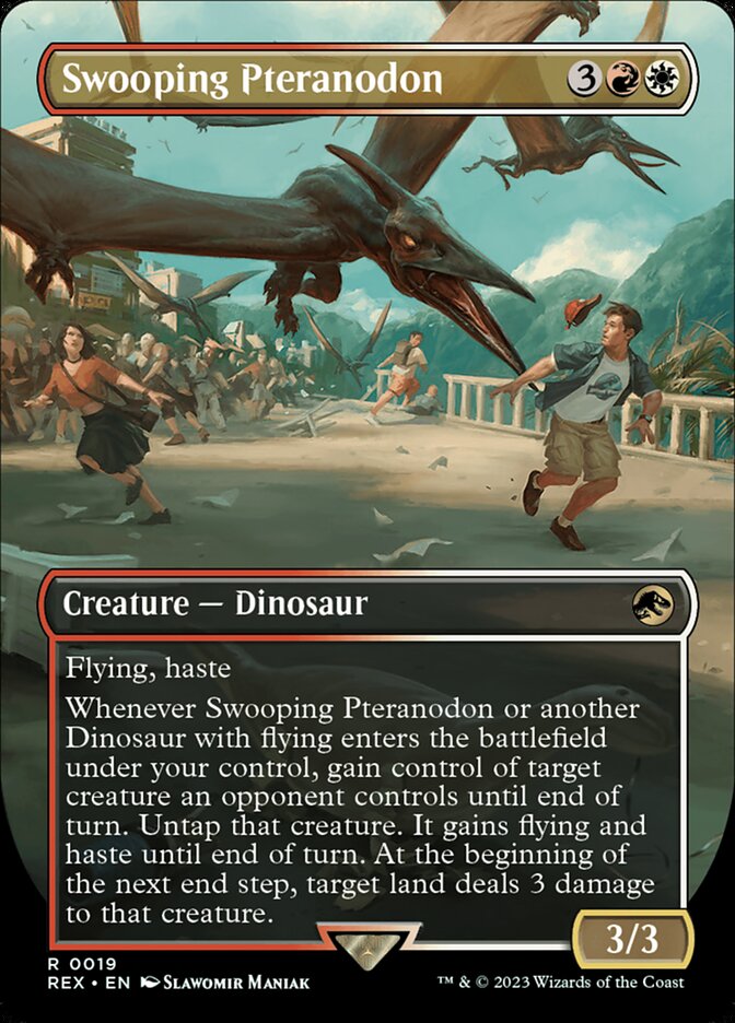 Swooping Pteranodon - [Foil, Borderless] Jurassic World Collection (REX)