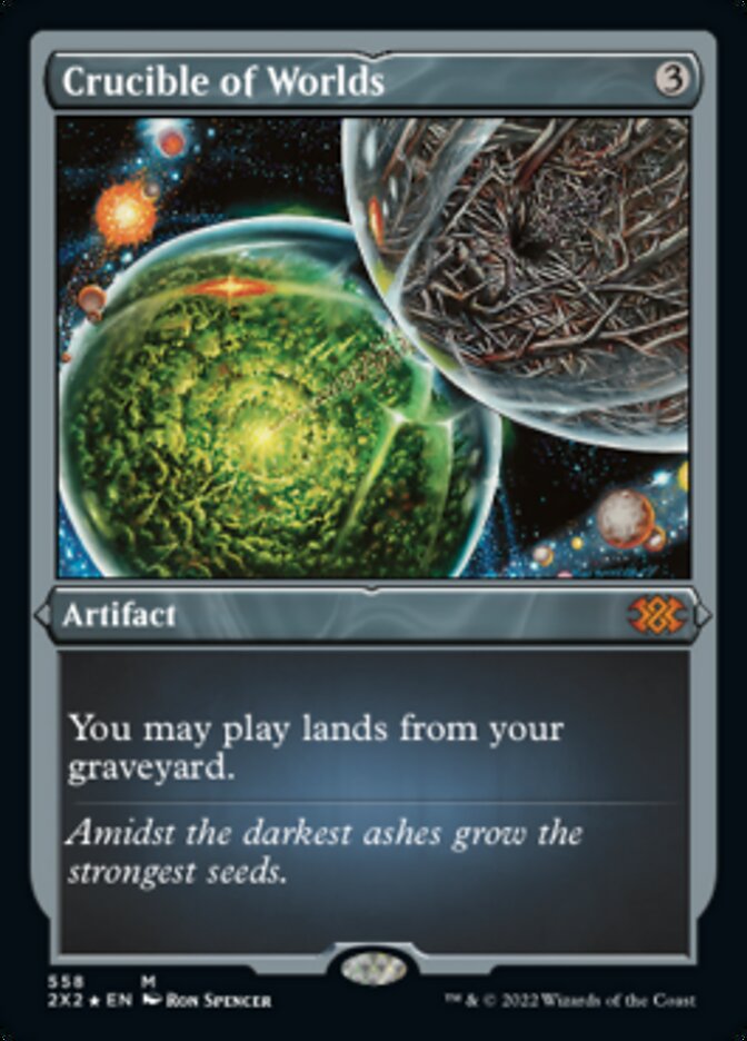 Crucible of Worlds - [Etched Foil] Double Masters 2022 (2X2)