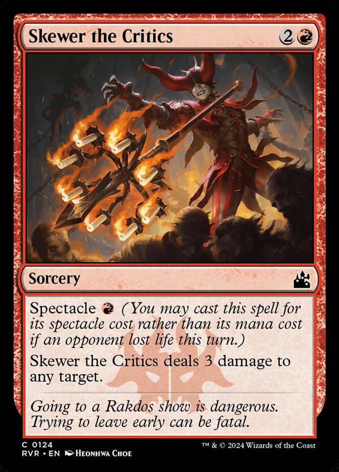 Skewer the Critics - [Foil] Ravnica Remastered (RVR)