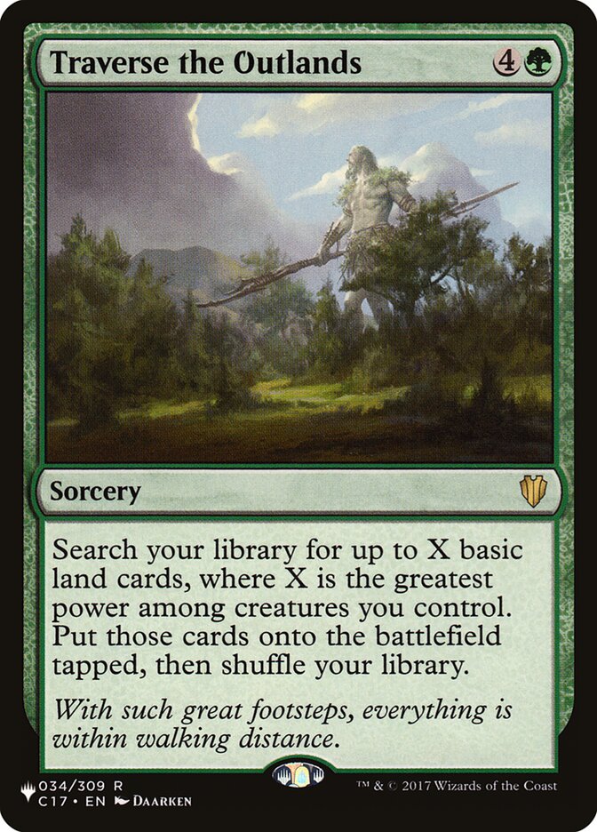 Traverse the Outlands - The List (PLIST)