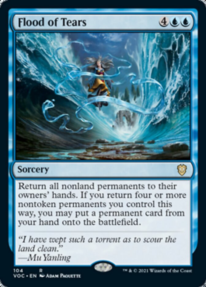 Flood of Tears - [Foil] Crimson Vow Commander (VOC)