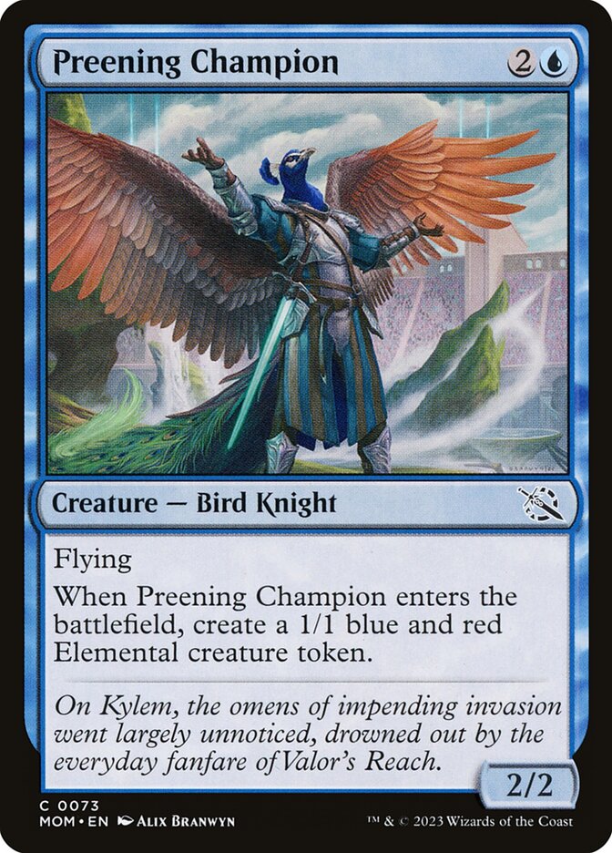 Preening Champion - [Foil] March of the Machine (MOM)