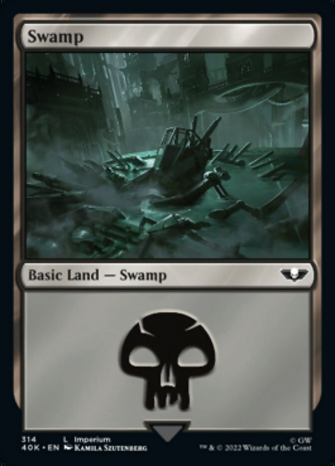 Swamp - [Surge Foil] Warhammer 40,000 Commander (40K)