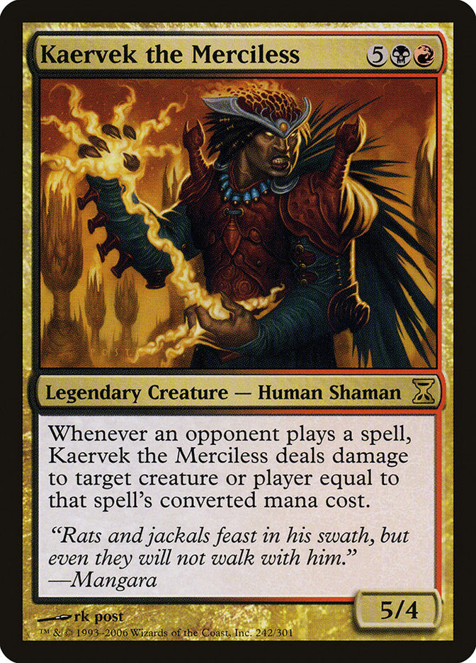 Kaervek the Merciless - [Foil] Time Spiral (TSP)