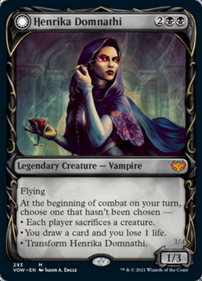 Henrika Domnathi // Henrika, Infernal Seer - [Foil, Showcase] Innistrad: Crimson Vow (VOW)
