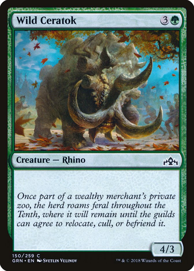 Wild Ceratok - [Foil] Guilds of Ravnica (GRN)