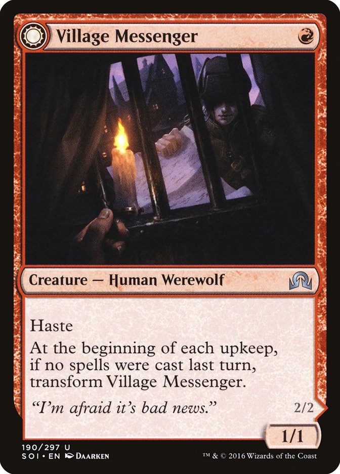 Village Messenger // Moonrise Intruder - Shadows over Innistrad (SOI)