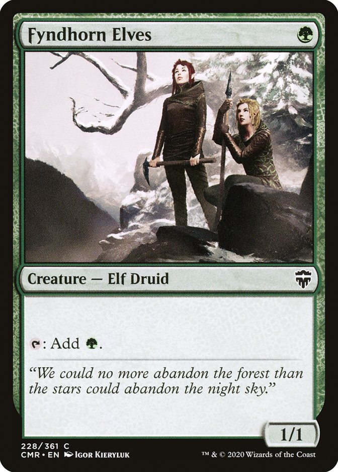 Fyndhorn Elves - [Foil] Commander Legends (CMR)