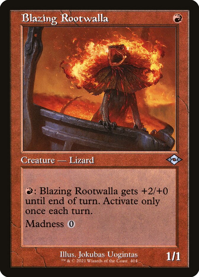 Blazing Rootwalla - [Etched Foil, Retro Frame] Modern Horizons 2 (MH2)