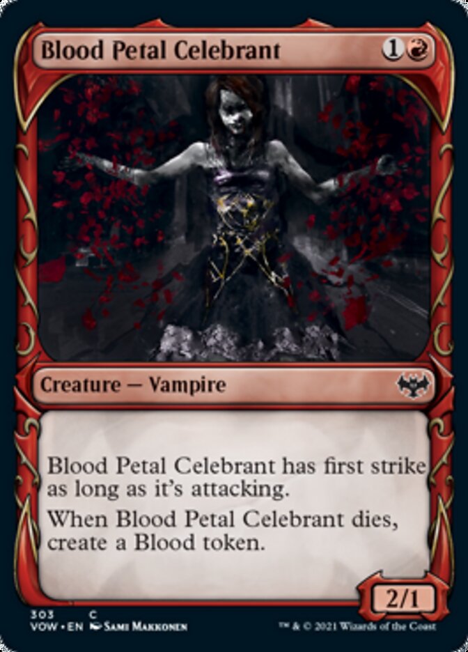 Blood Petal Celebrant - [Showcase] Innistrad: Crimson Vow (VOW)