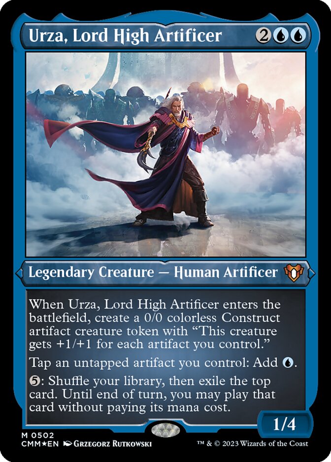 Urza, Lord High Artificer - [Etched Foil] Commander Masters (CMM)