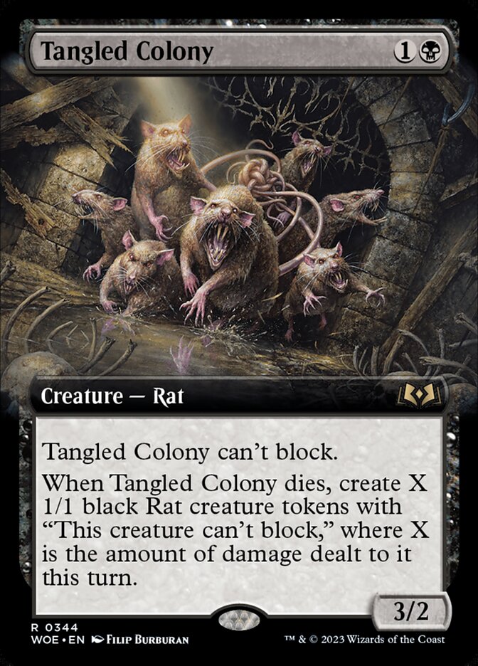 Tangled Colony - [Foil, Extended Art] Wilds of Eldraine (WOE)