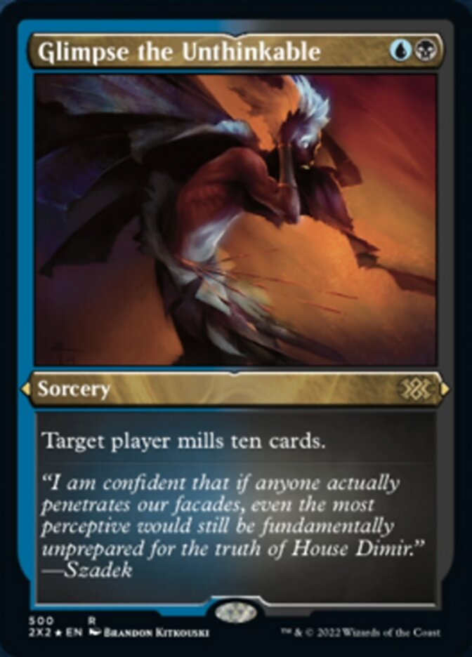 Glimpse the Unthinkable - [Etched Foil] Double Masters 2022 (2X2)