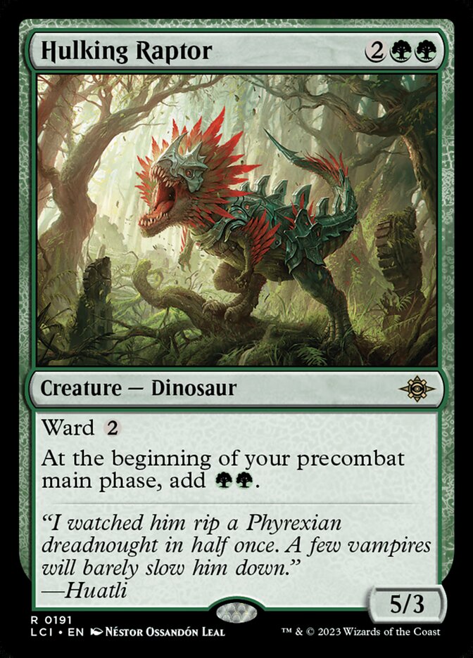 Hulking Raptor - [Foil] The Lost Caverns of Ixalan (LCI)