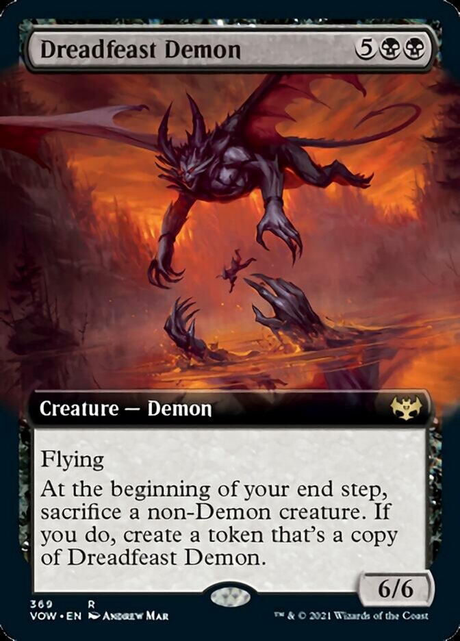 Dreadfeast Demon - [Foil, Extended Art] Innistrad: Crimson Vow (VOW)