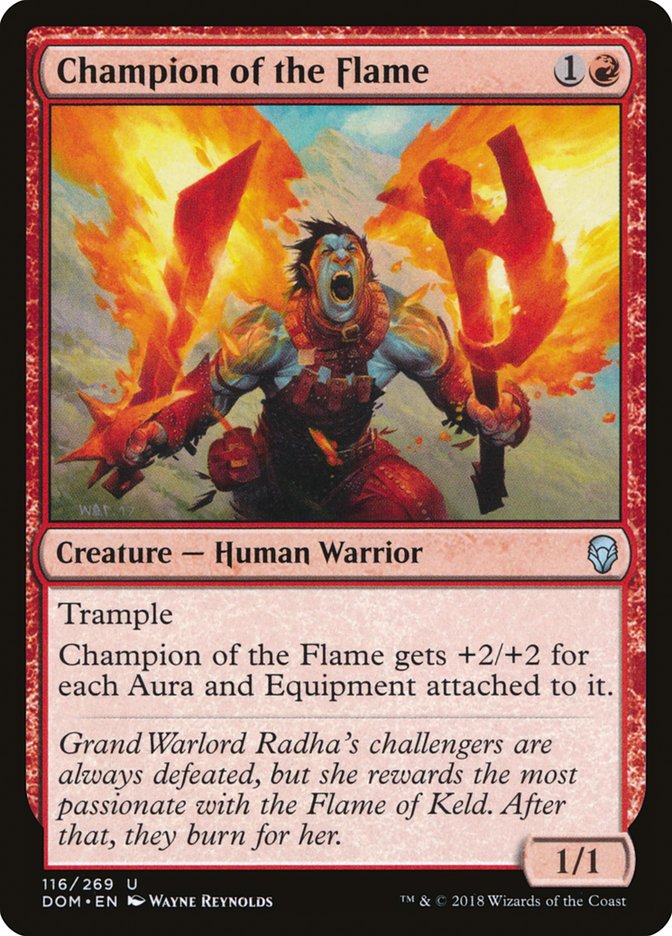 Champion of the Flame - [Foil] Dominaria (DOM)