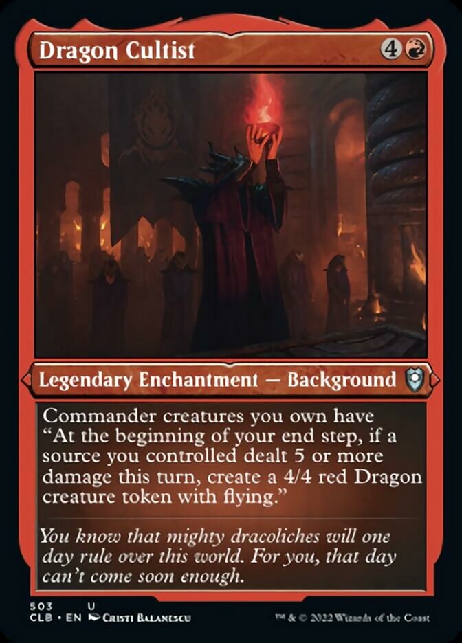 Dragon Cultist - [Etched Foil] Commander Legends: Battle for Baldur's Gate (CLB)
