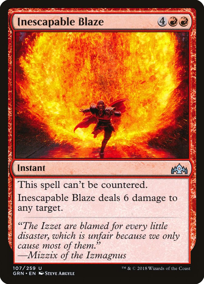 Inescapable Blaze - [Foil] Guilds of Ravnica (GRN)